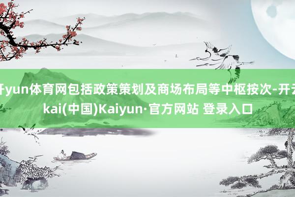 开yun体育网包括政策策划及商场布局等中枢按次-开云kai(中国)Kaiyun·官方网站 登录入口