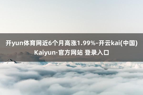 开yun体育网近6个月高涨1.99%-开云kai(中国)Kaiyun·官方网站 登录入口